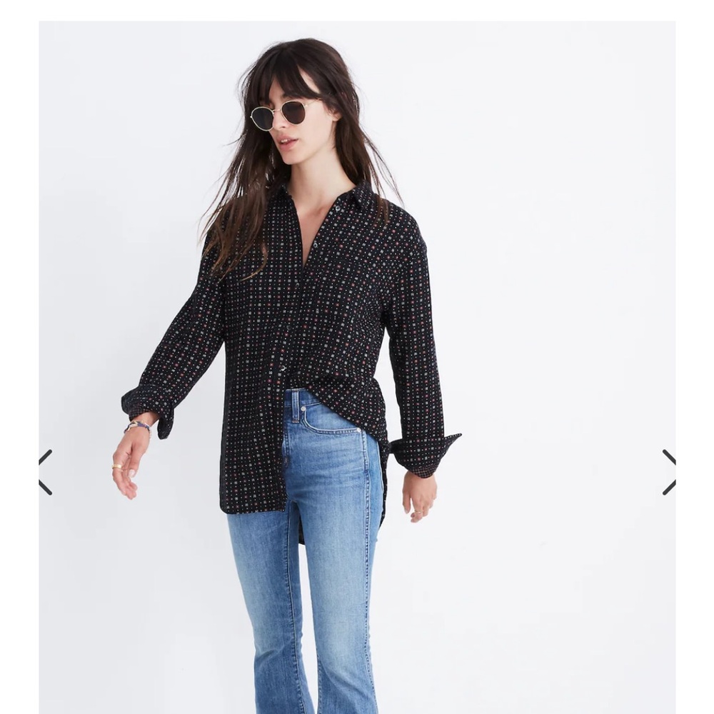 SOLD -- Madewell Oversized Ex-Boyfriend Shirt in Mayfair Foulard